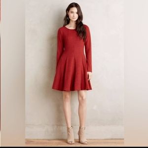Anthropologie x Dolan Leftcoast piper dress in rust, size small